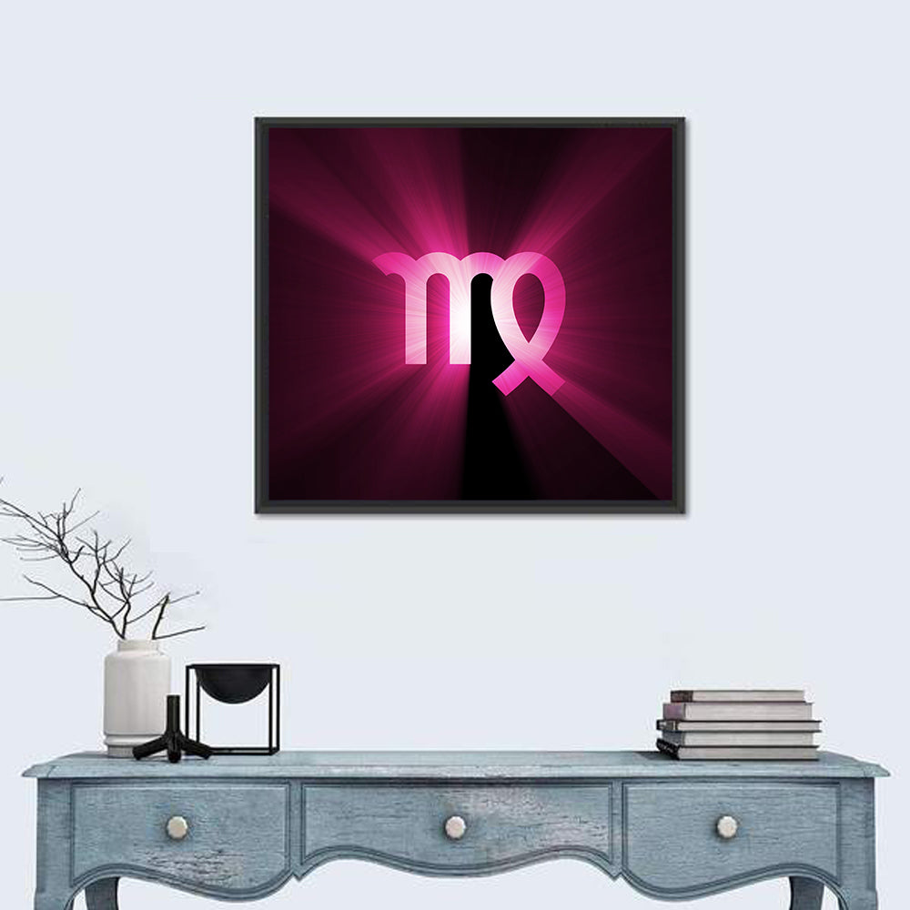 Radiant Virgo Symbol Wall Art