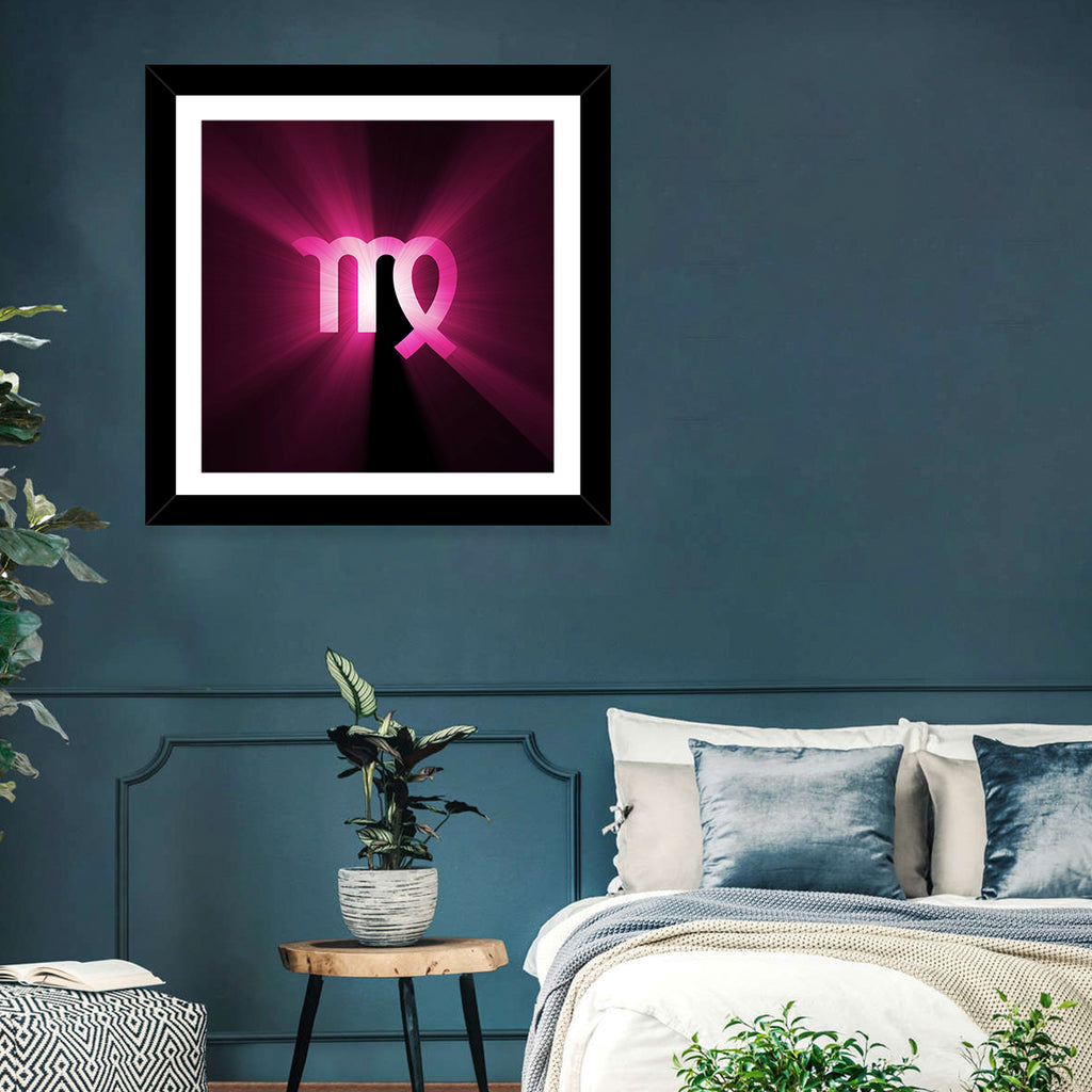 Radiant Virgo Symbol Wall Art