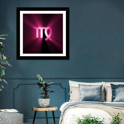 Radiant Virgo Symbol Wall Art