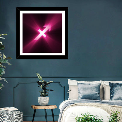 Cosmic Sagittarius Symbol Wall Art