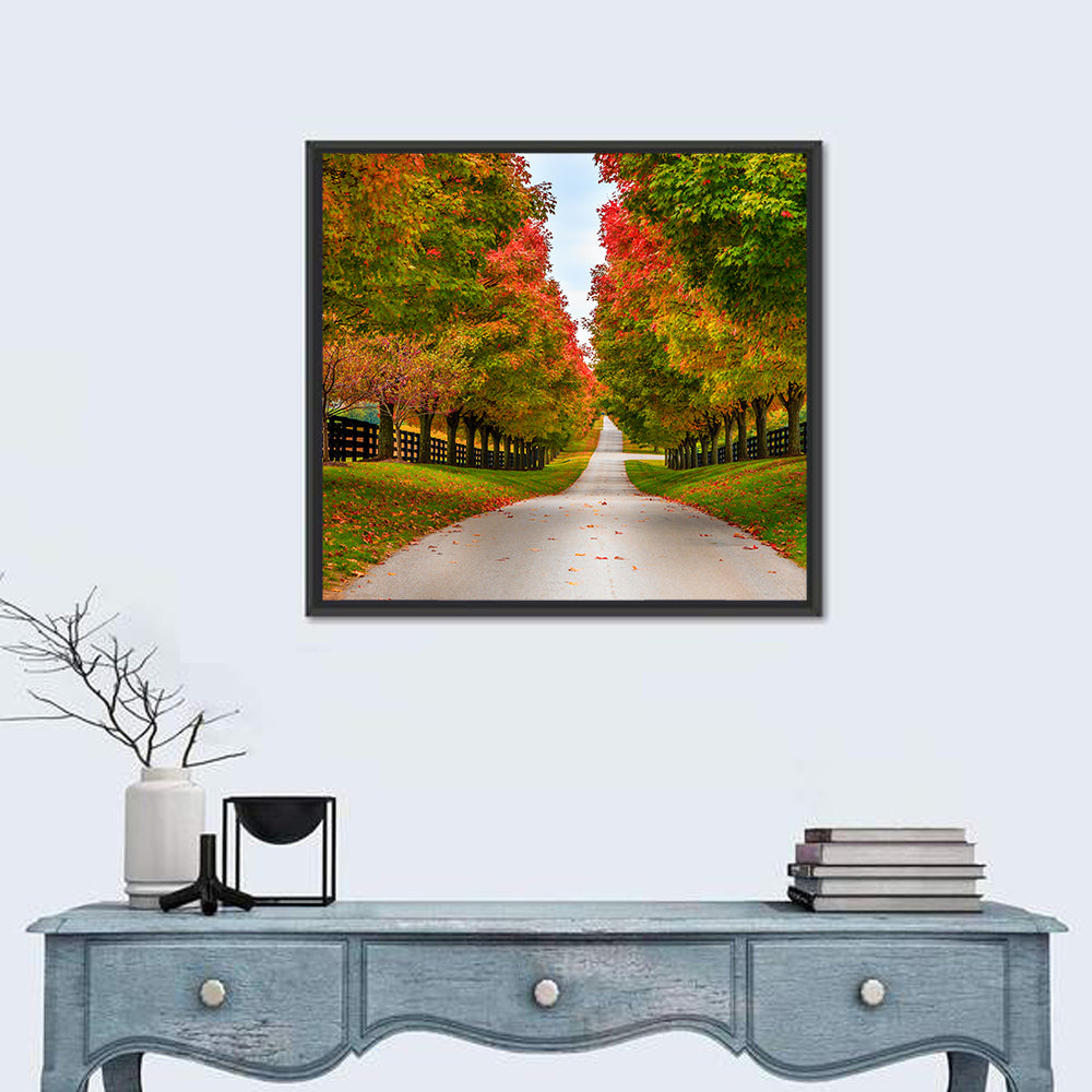 Tree-lined Farm Lane, Kentucky Wall Art