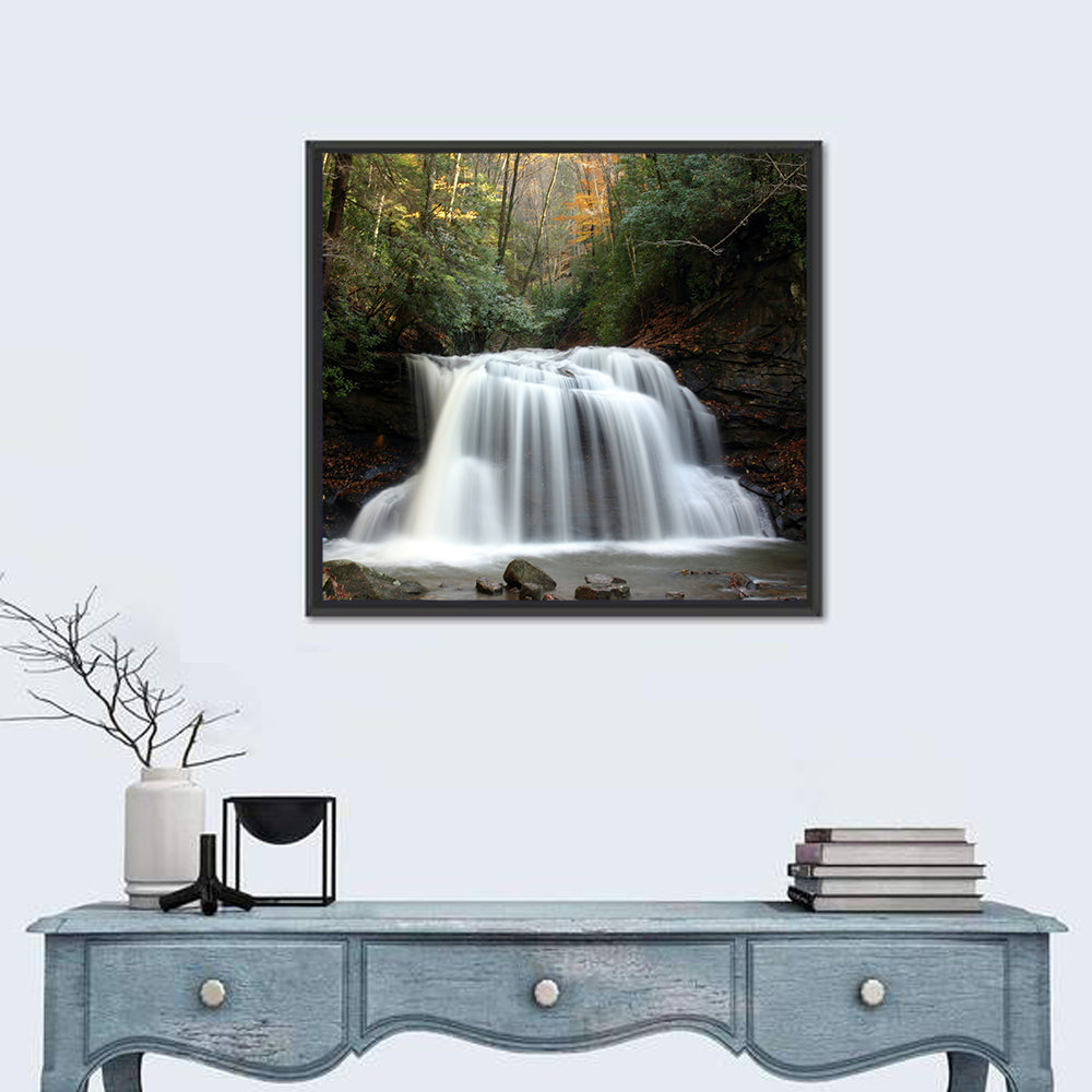 Holly River Autumn Waterfall Wall Art