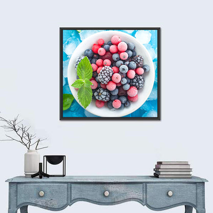 Frozen Berry Bowl Wall Art