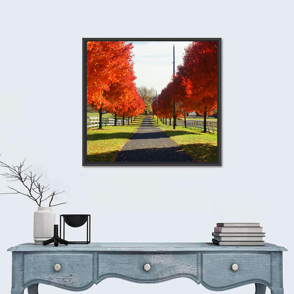 Frederick Farm Road Wall Art in a room, square