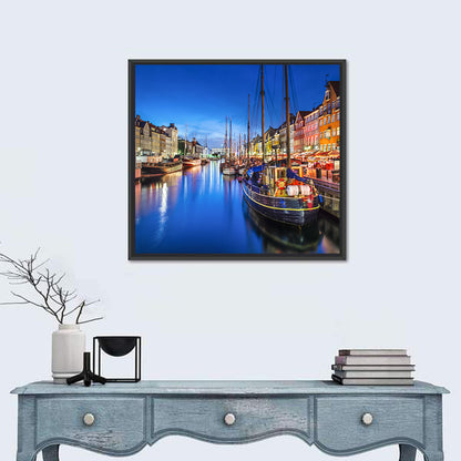 Nyhavn Canal at Dusk Wall Art