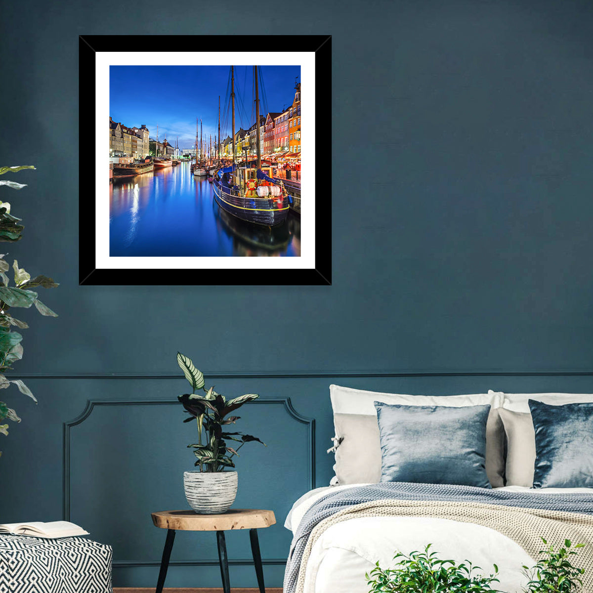 Nyhavn Canal at Dusk Wall Art