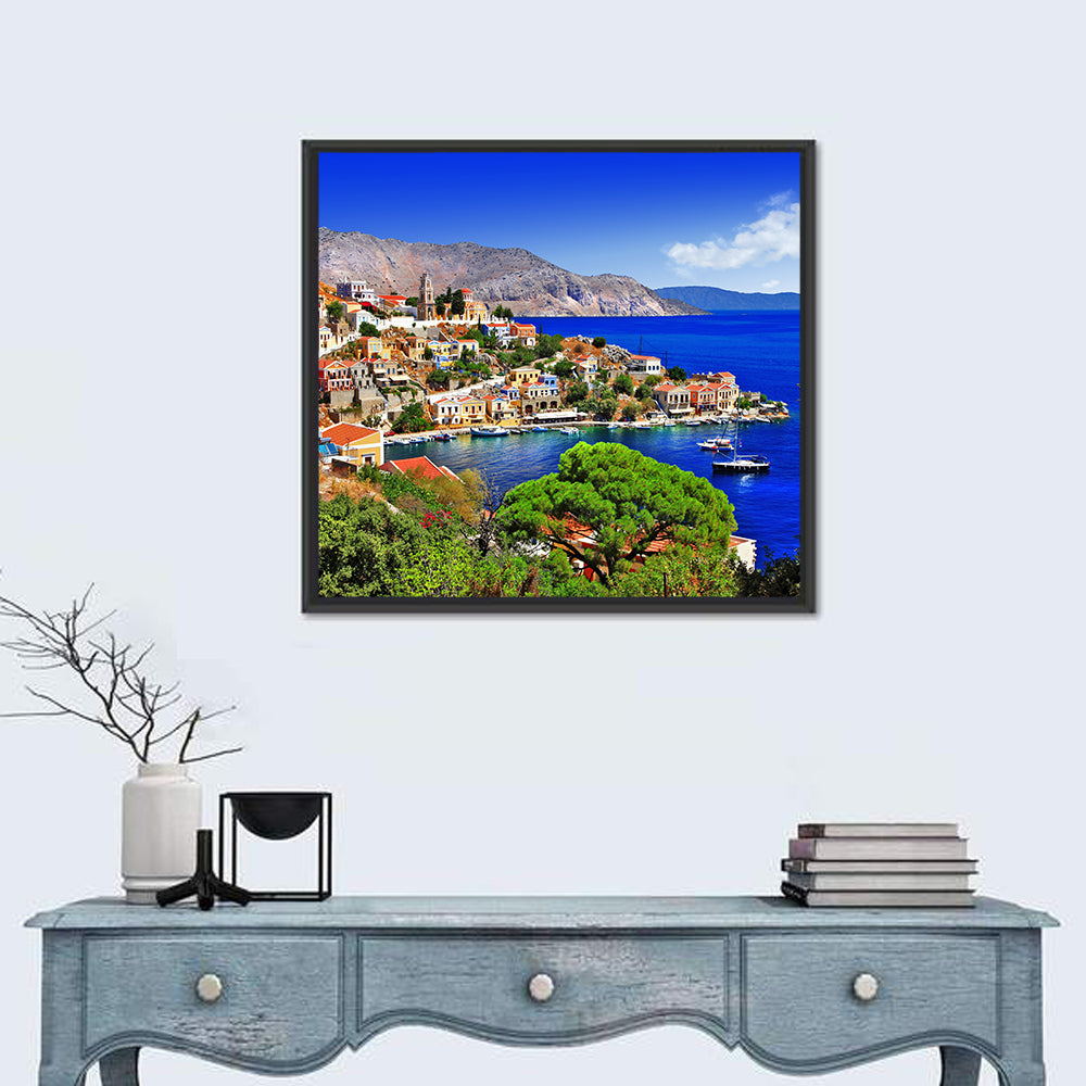 Symi Harbor, Greece Wall Art