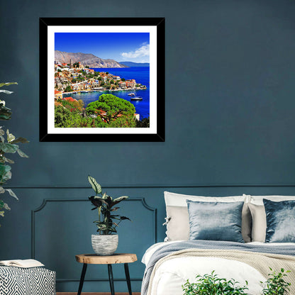 Symi Harbor, Greece Wall Art