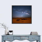 Sahara Night Sky with Camels Wall Art