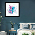 Magenta and Turquoise Splash Wall Art