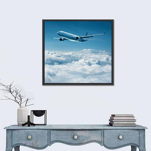 Airplane Above Clouds Wall Art