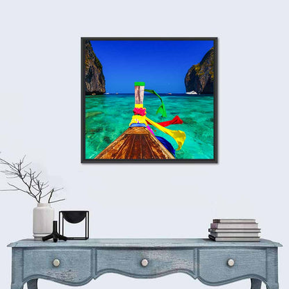 Maya Bay Long-tail Boat Wall Art