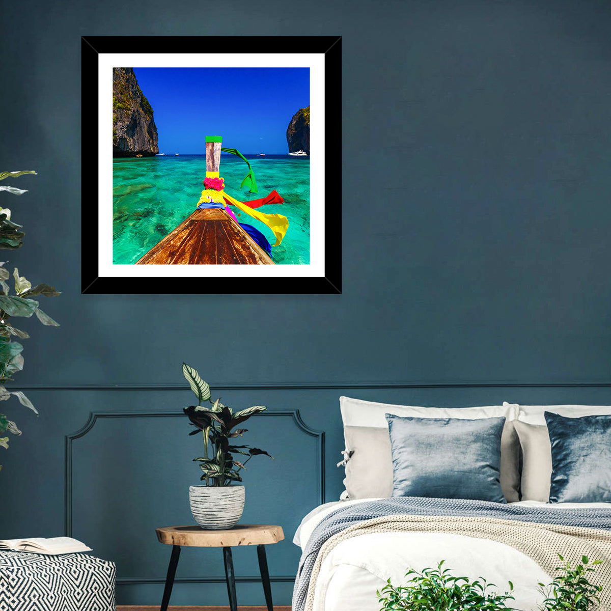 Maya Bay Long-tail Boat Wall Art