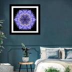 Cornflower Mandala Kaleidoscope Wall Art
