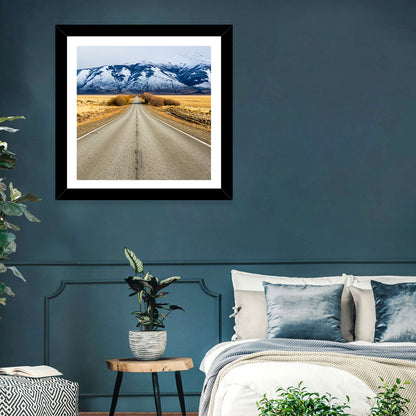 El Calafate Road with Snow Peaks Wall Art