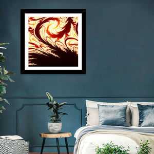 Flying Feathers Abstract Wall Art