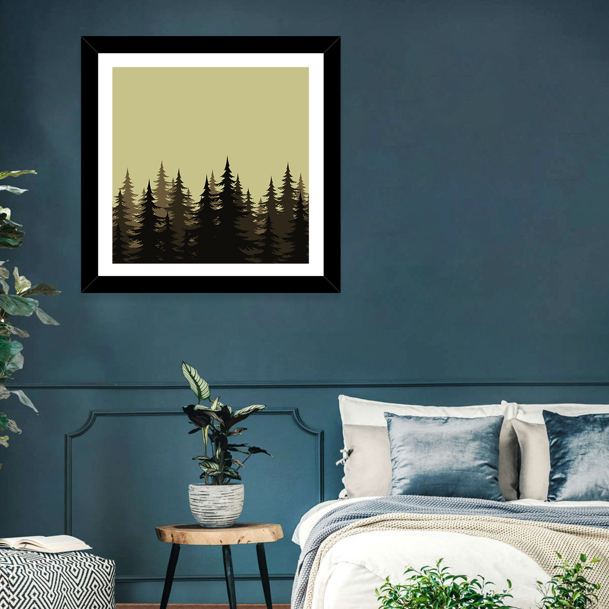 Fir Tree Silhouettes Wall Art
