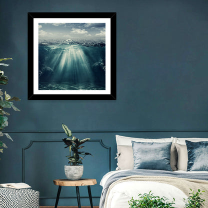 Split-level Underwater Ocean View Wall Art