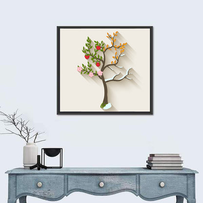 Four Seasons Tree Wall Art