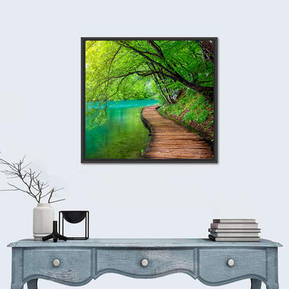 Plitvice Lakes Boardwalk Wall Art