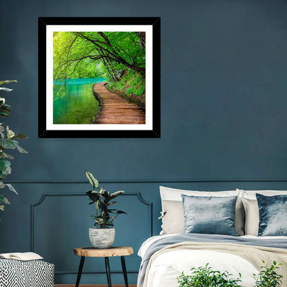 Plitvice Lakes Boardwalk Wall Art