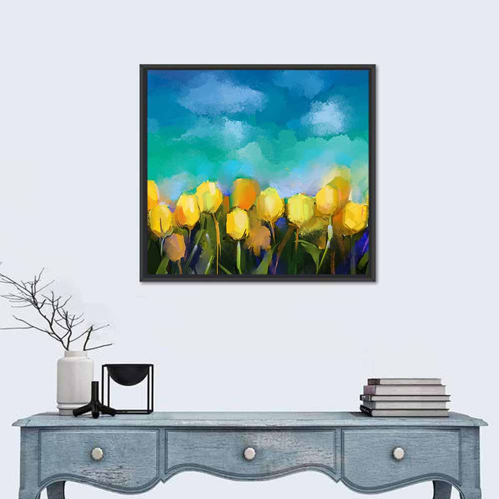 Blue Tulip Horizon Wall Art