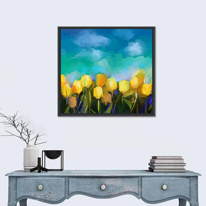 Blue Tulip Horizon Wall Art