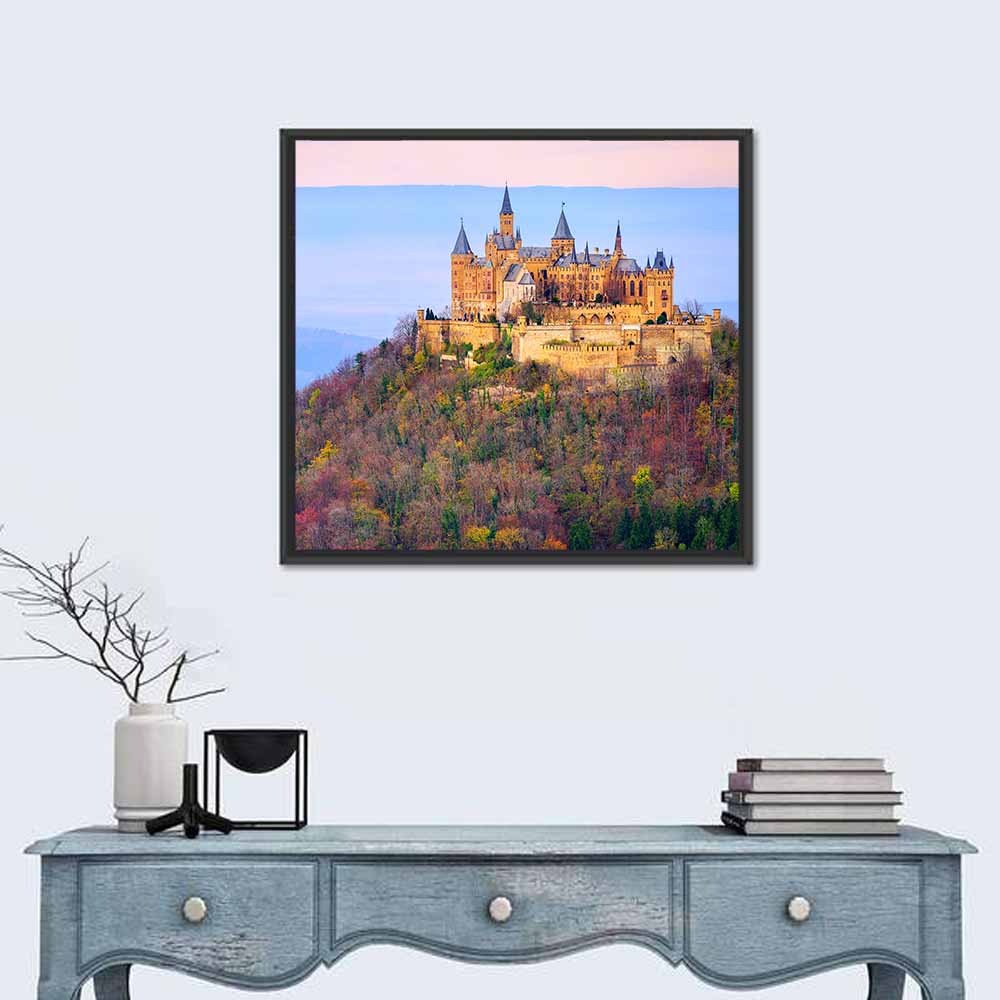 Hohenzollern Castle at Sunset Wall Art