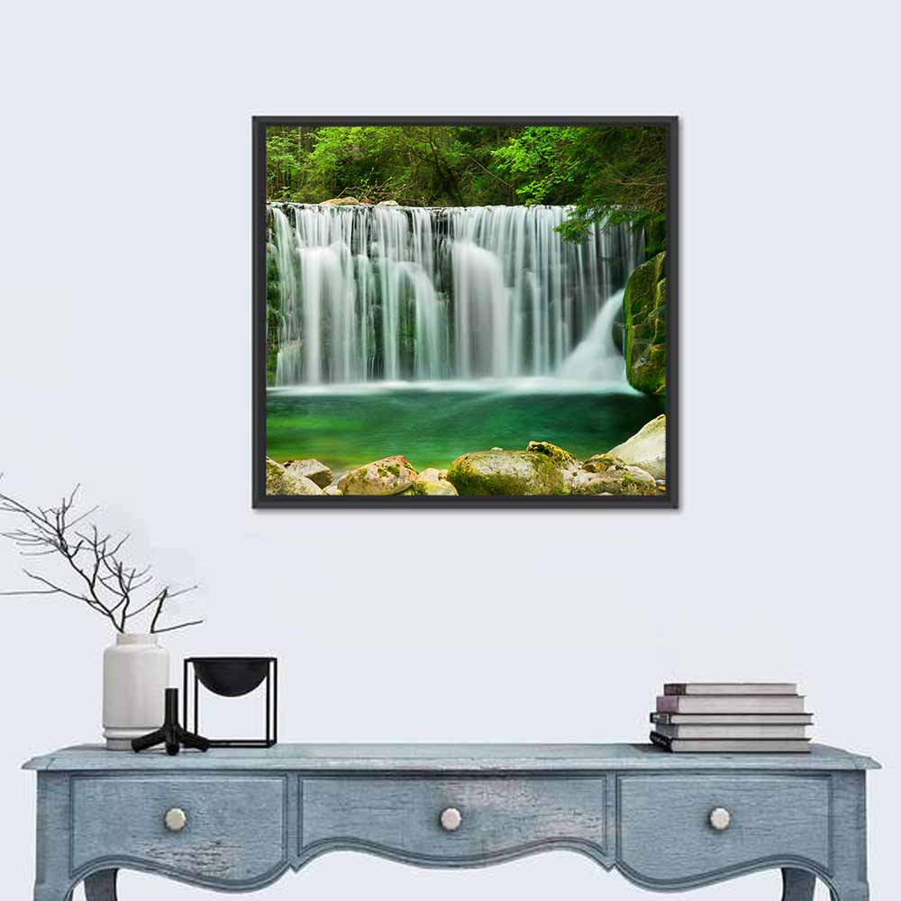 Emerald Lake Waterfall Wall Art