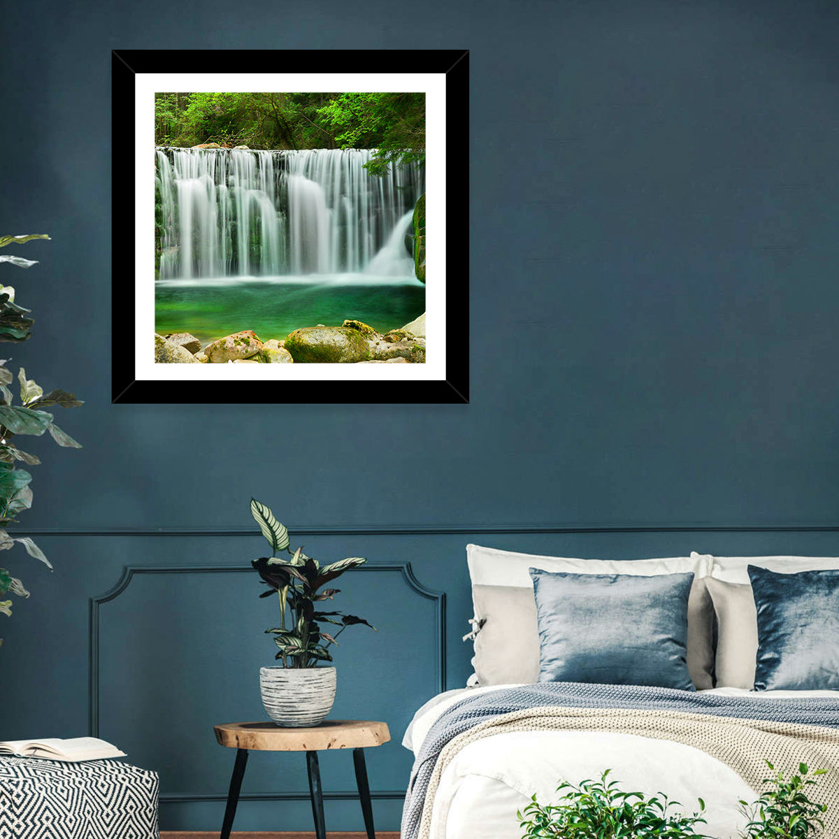 Emerald Lake Waterfall Wall Art