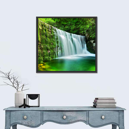 Waterfall in Emerald Lake Wall Art