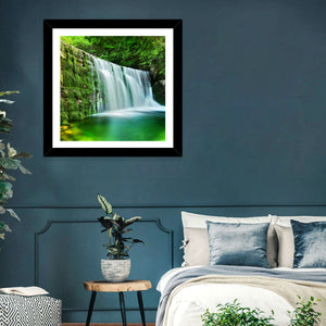 Waterfall in Emerald Lake Wall Art