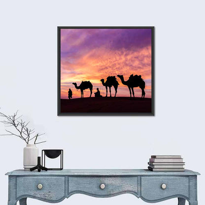 Rajasthan Desert Sunset Wall Art