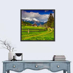 Alpine Meadow Cabin, Swiss Alps Wall Art