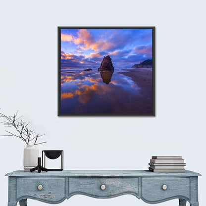 Oregon Coast Sea Stack Sunset Wall Art