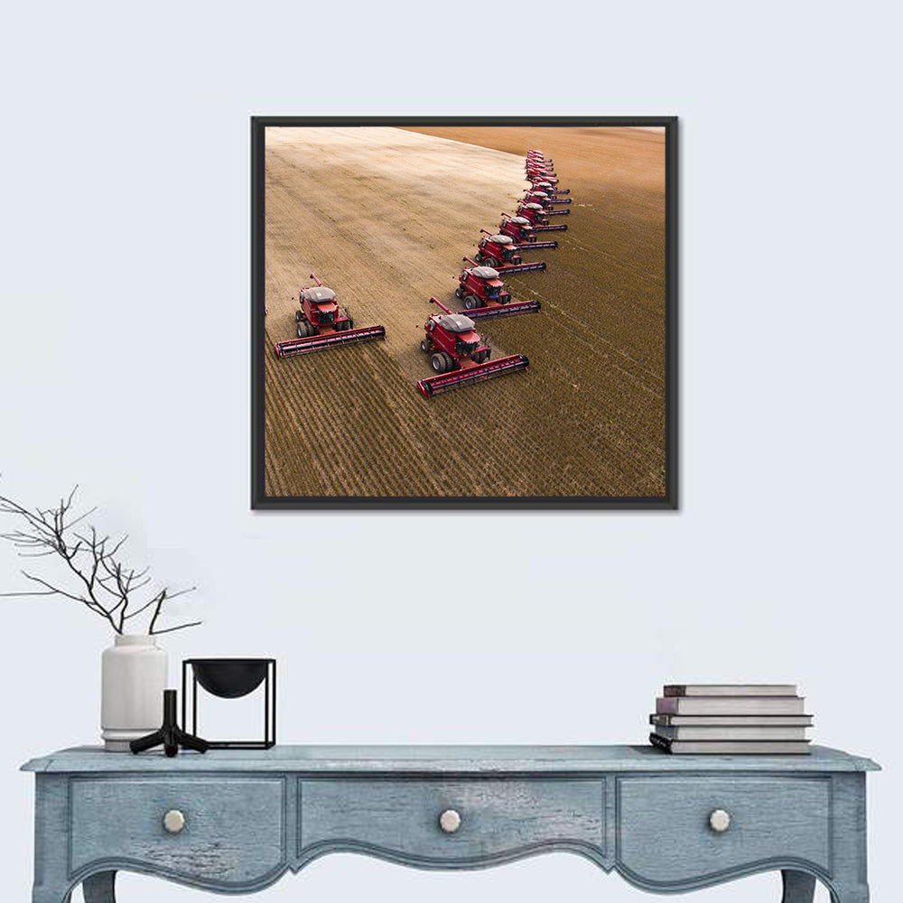 Soybean Harvesting Wall Art