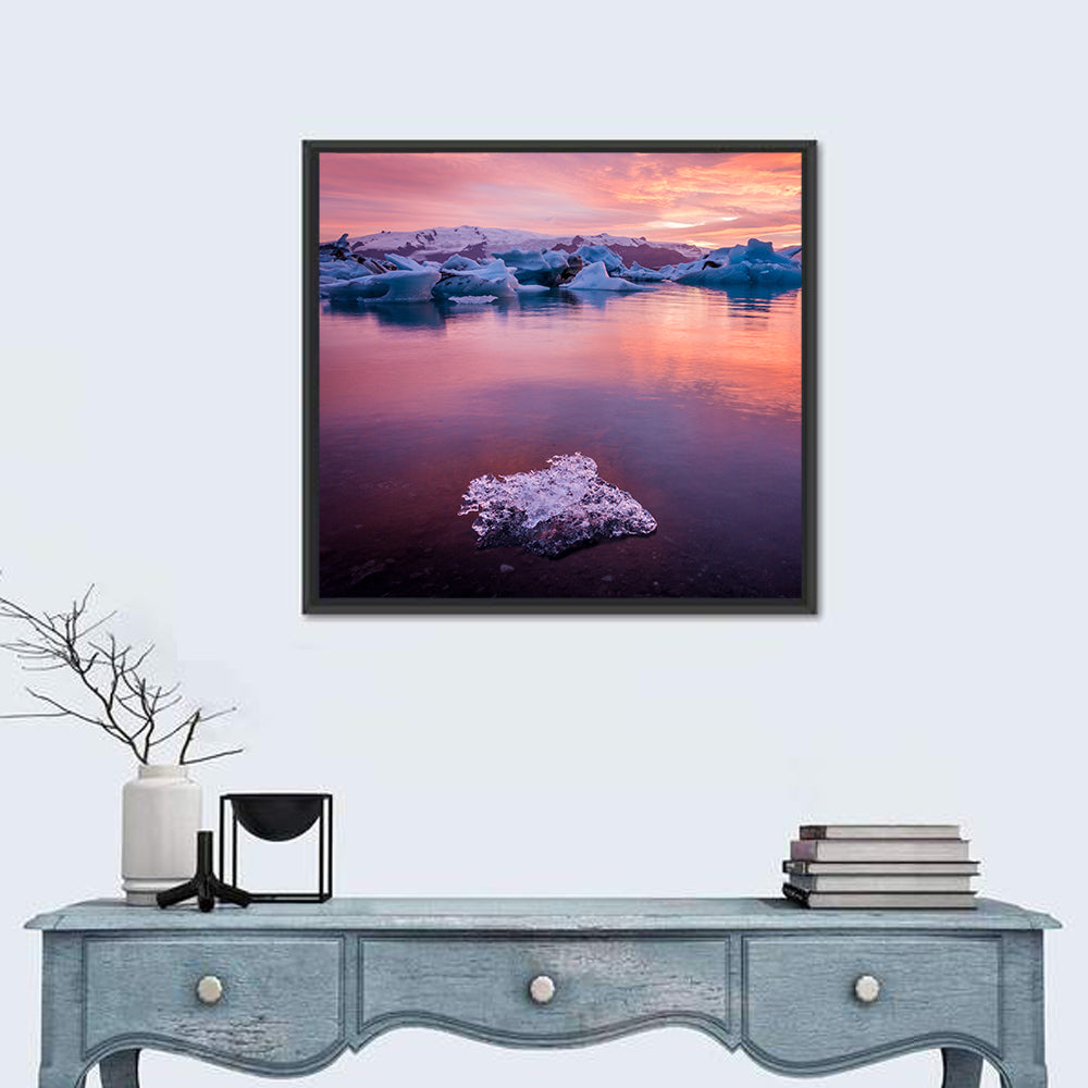 Jökulsárlón Dusk Lagoon Wall Art
