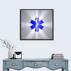 Star of Life with Rod of Asclepius Wall Art