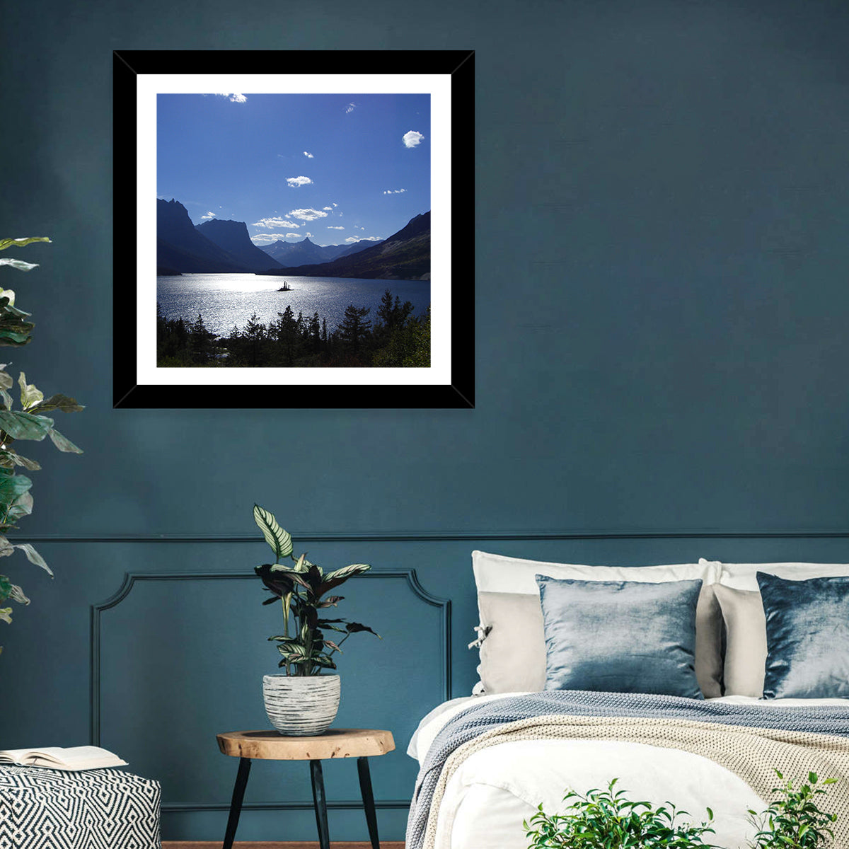 Montana Mountains Lake Wall Art