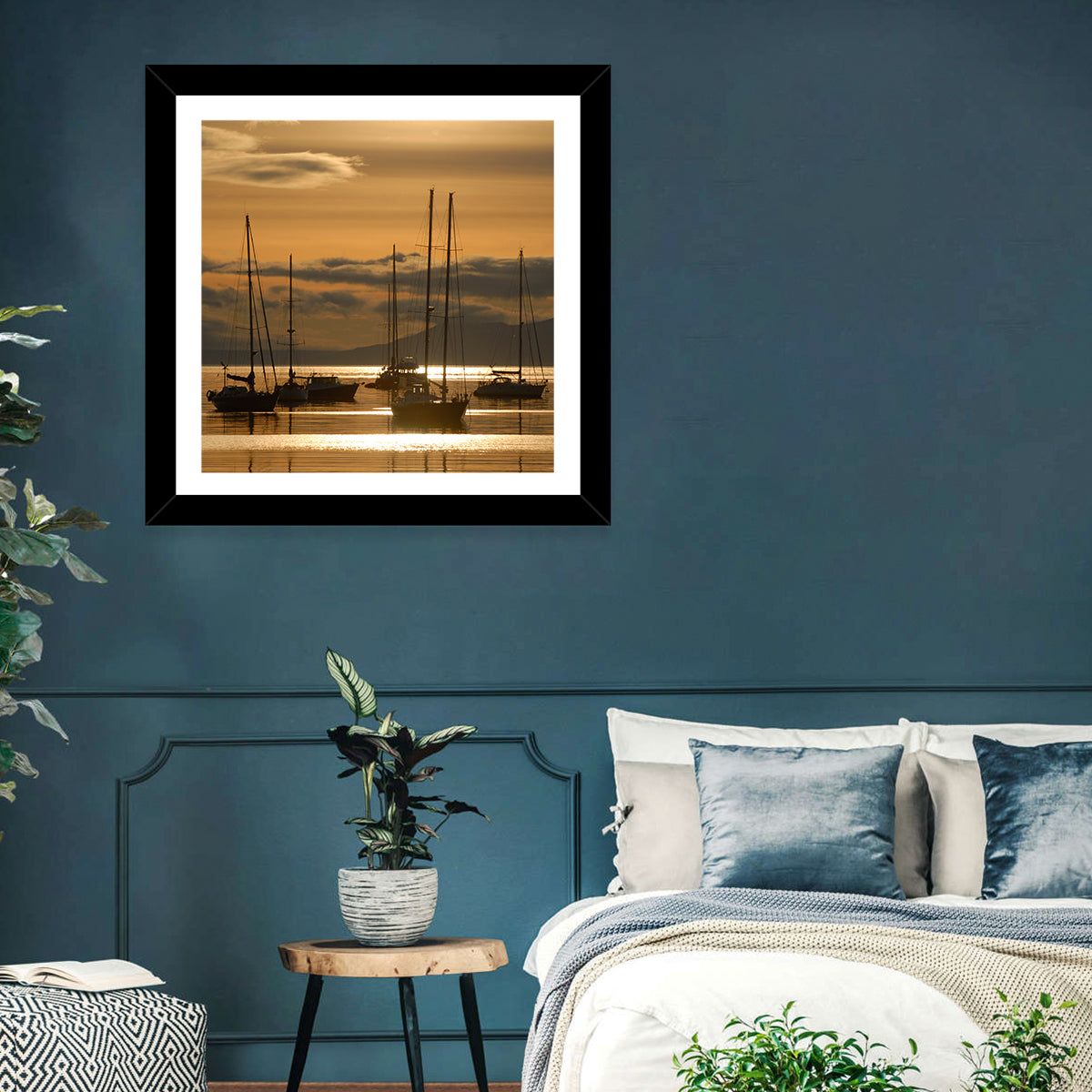 Sailboats at Sunrise Wall Art