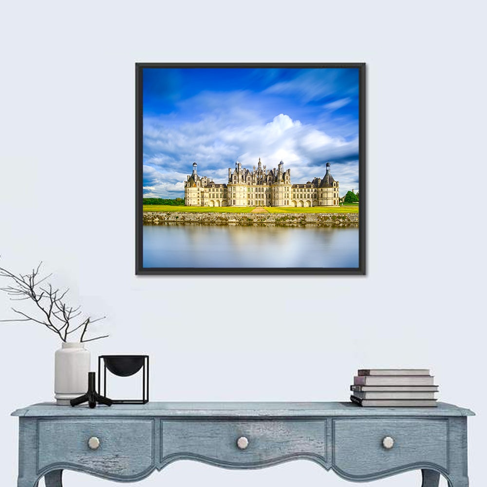 Château De Chambord Reflection Wall Art