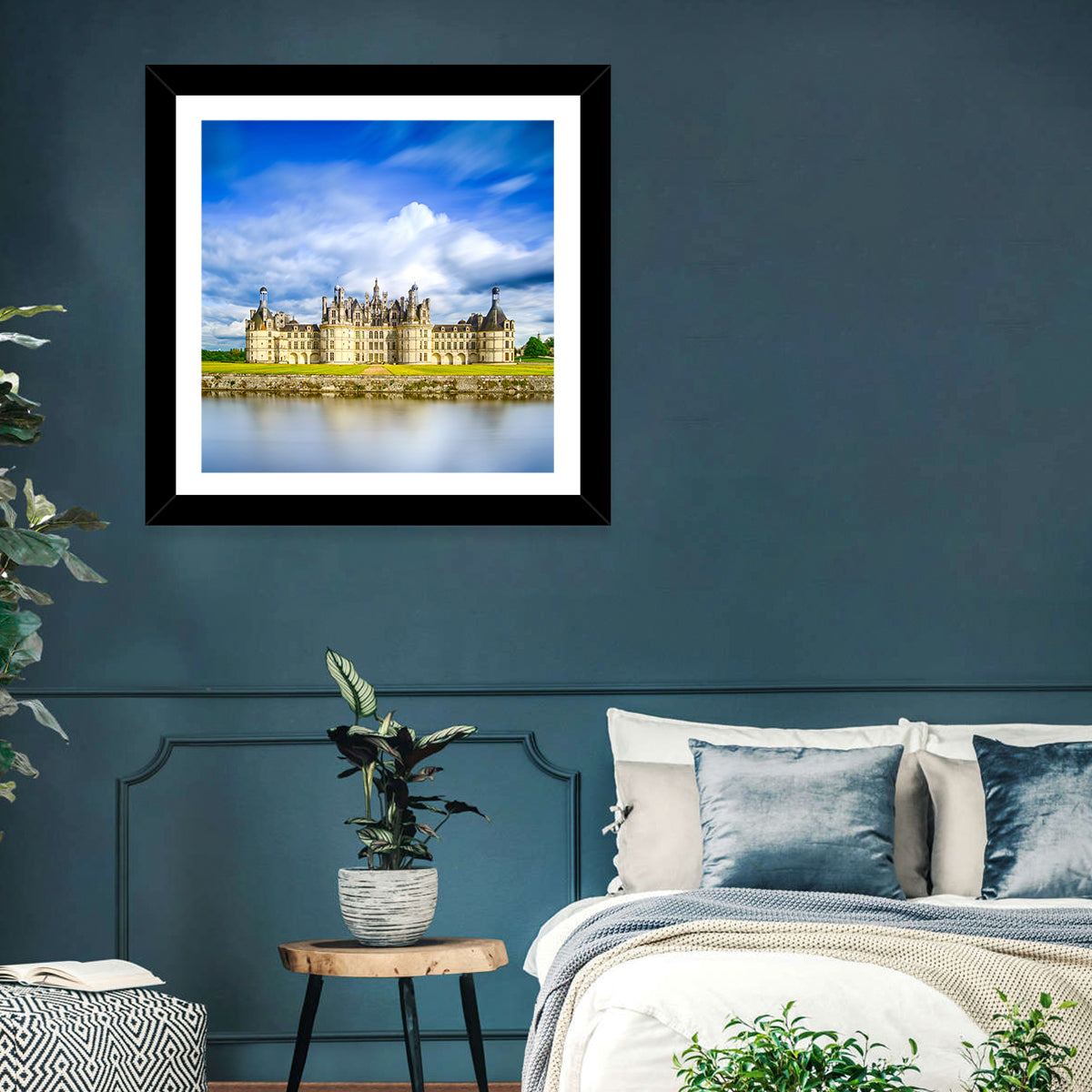 Château De Chambord Reflection Wall Art
