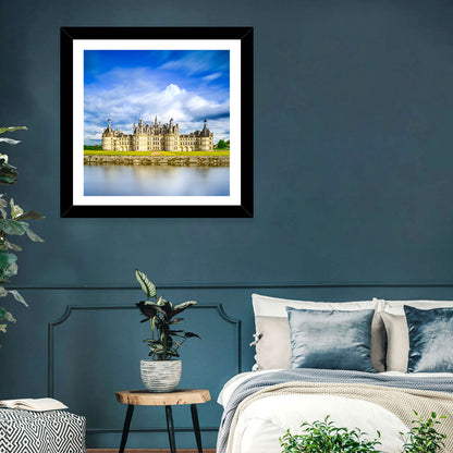 Château De Chambord Reflection Wall Art
