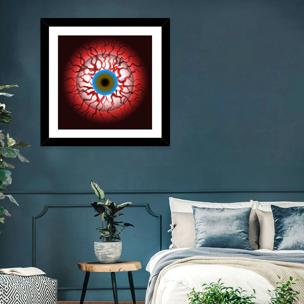 Close-up Eyeball Illustration Wall Art