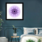 Lavender Cornflower Mandala Wall Art
