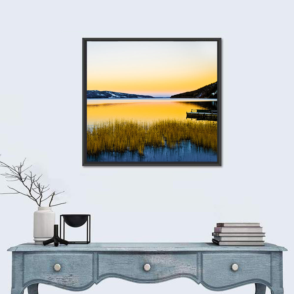 Lapland Lake Sunrise Wall Art