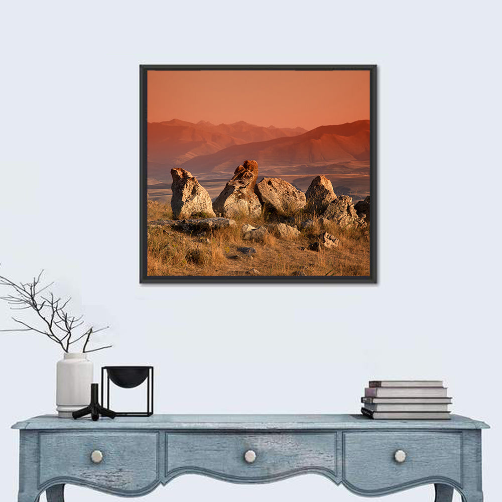 Karahunj Rocky Ridge at Sunset Wall Art