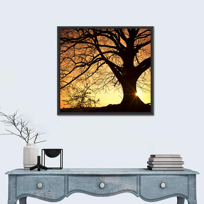 Willow Tree Sunset Wall Art