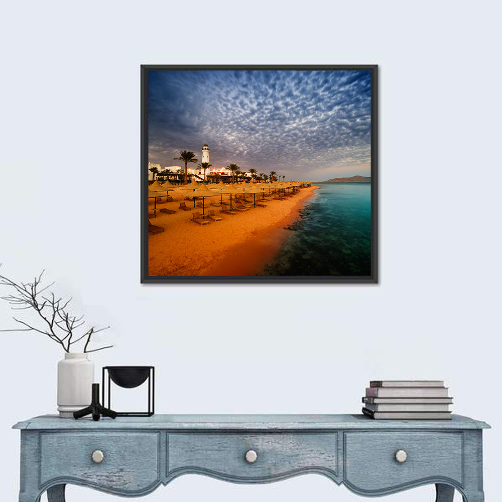 Sharm El Sheikh Beach at Dusk Wall Art