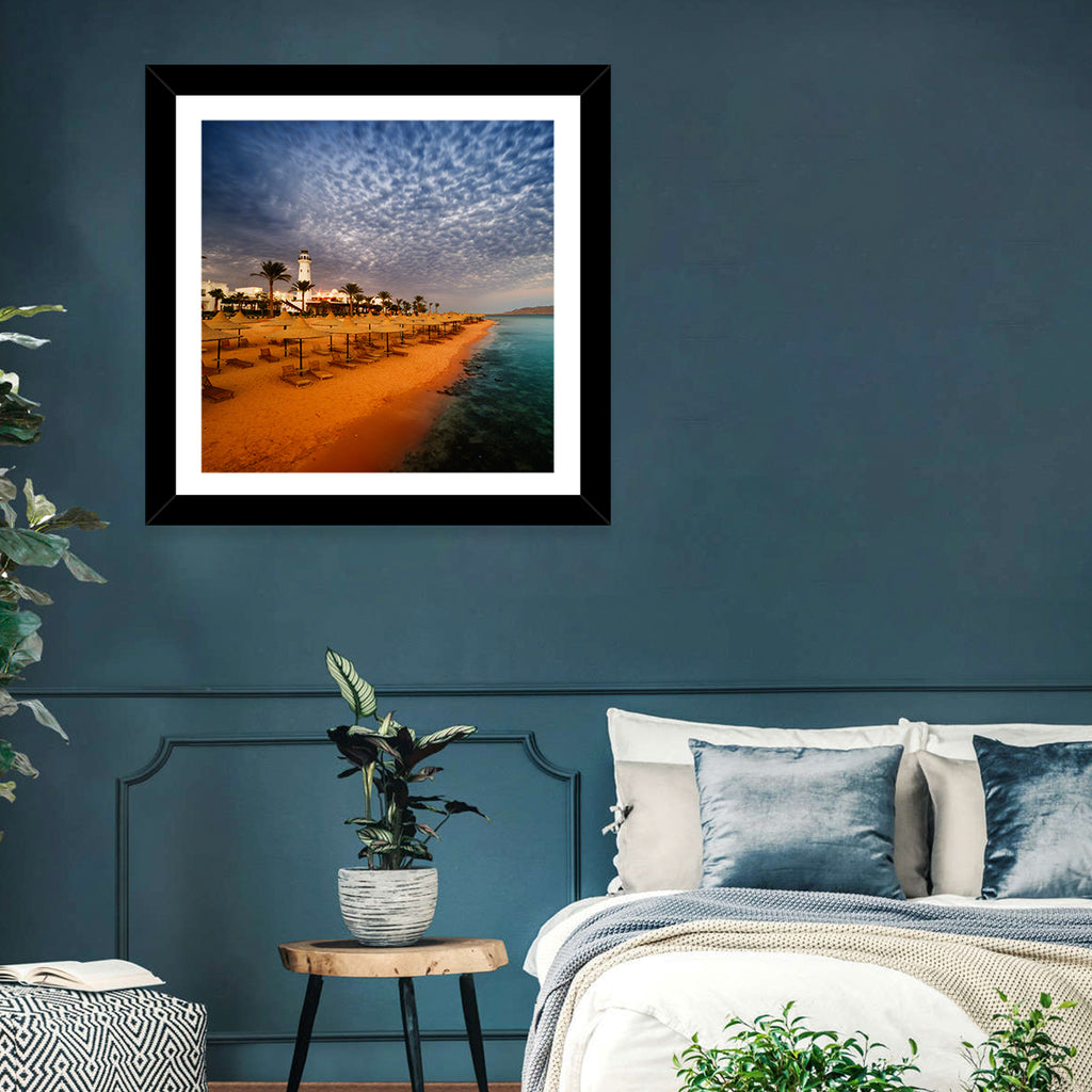 Sharm El Sheikh Beach at Dusk Wall Art